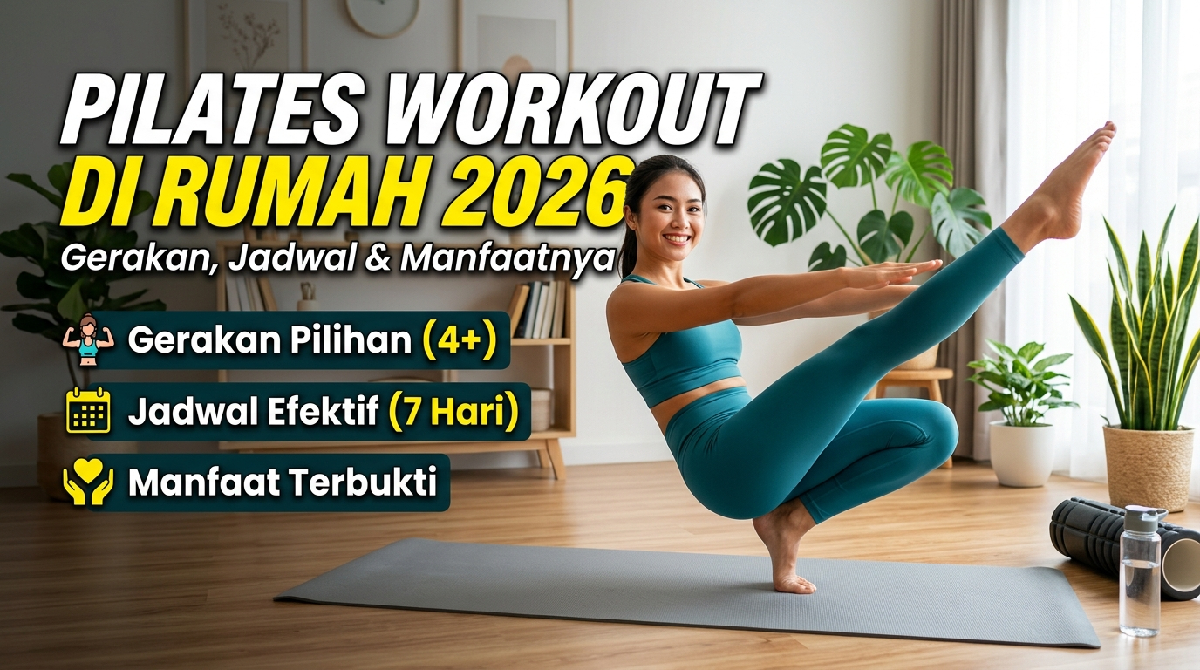 Ingin otot perut kencang? Ikuti cara mudah pilates workout di rumah yang aman bagi pemula. Jadwal mingguan dan teknik pernapasan rahasia ada di sini.